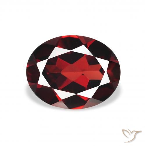 2.15ct Naturel Rouge foncé Grenat Almandin, ovale, VS