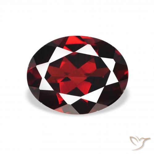 2.19ct Naturel Rouge foncé Grenat Almandin, ovale, VS