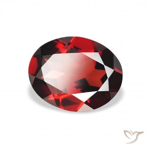Grenat Almandin Rouge sang profond naturelle ovale, 1.97 ct, VS