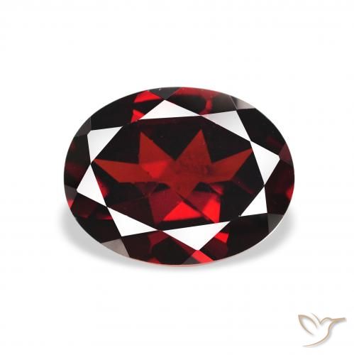 2.29ct Naturel Rouge sang profond Grenat Almandin, ovale, VS