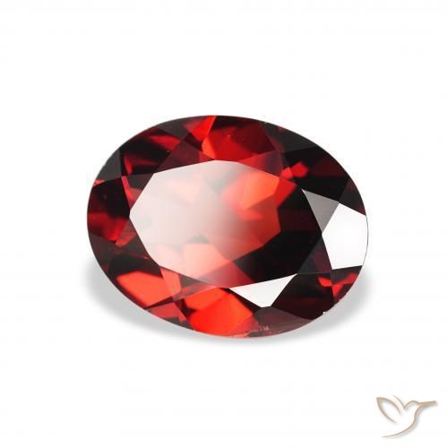 Grenat Almandin Rouge foncé naturelle ovale, 1.94 ct, VS