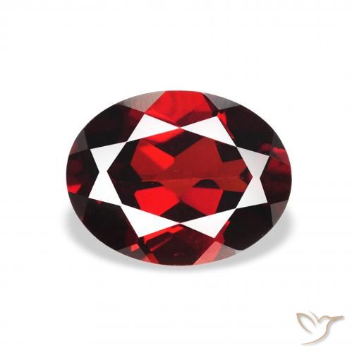 2.25ct Naturel Rouge foncé Grenat Almandin, ovale, VS