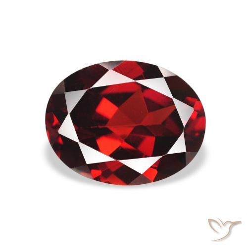 2.32ct Naturel Rouge sang profond Grenat Almandin, ovale, VS