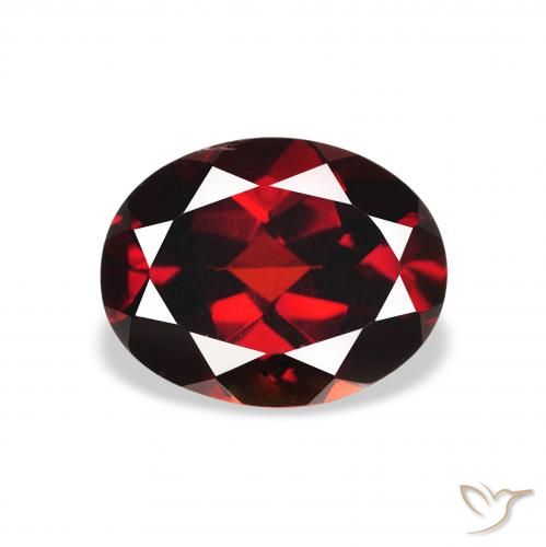 2.13ct Naturel Rouge foncé Grenat Almandin, ovale, VS
