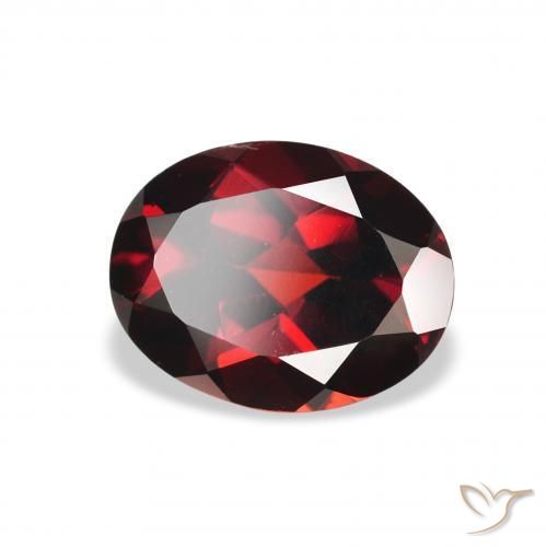 Grenat Almandin Rouge foncé naturelle ovale, 2.13 ct, VS