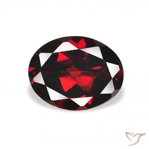 2.16ct Naturel Rouge foncé Grenat Almandin, ovale, VS