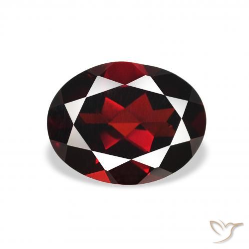 1.99ct Naturel Rouge sang profond Grenat Almandin, ovale, VS
