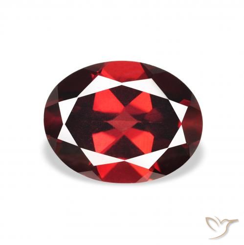 2.15ct Naturel Rouge foncé Grenat Almandin, ovale, VS