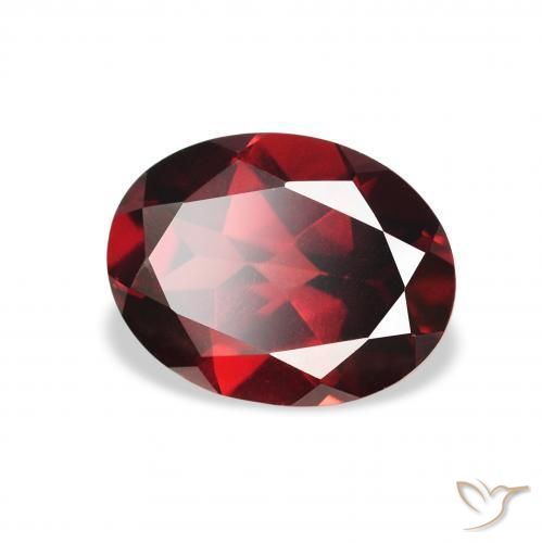 Grenat Almandin Rouge foncé naturelle ovale, 2.15 ct, VS