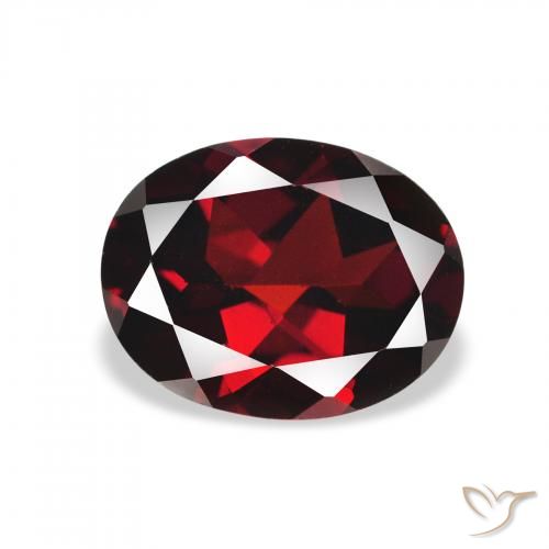 2.14ct Naturel Rouge foncé Grenat Almandin, ovale, VS