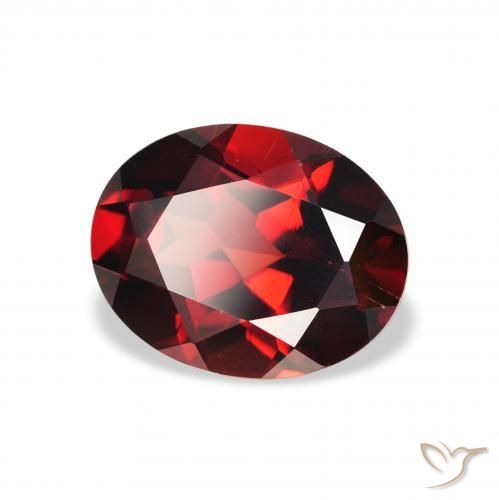 Grenat Almandin Rouge sang profond naturelle ovale, 2.31 ct, VS