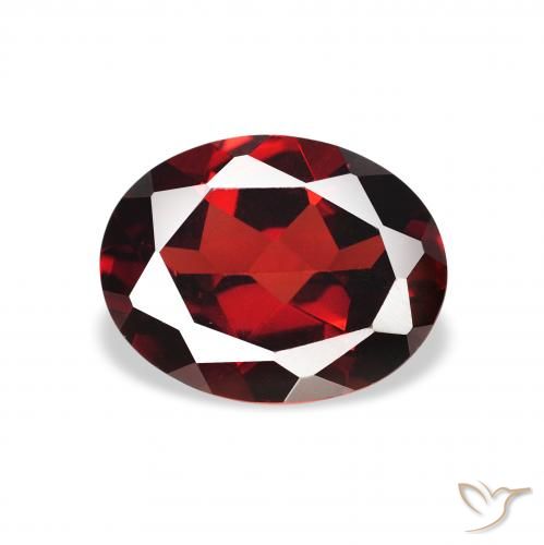 1.86ct Naturel Rouge foncé Grenat Almandin, ovale, VS