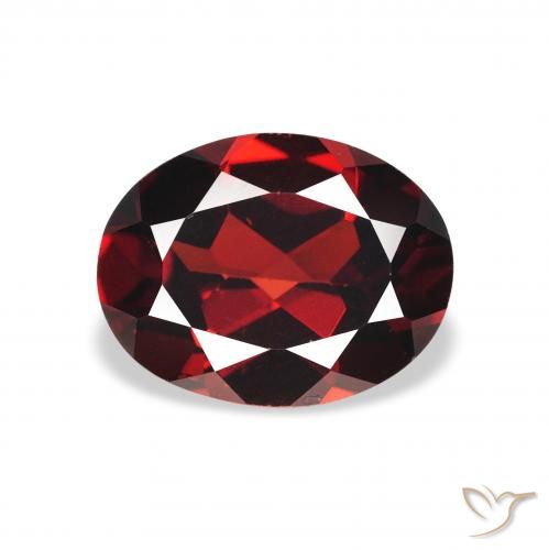 2.04ct Naturel Rouge foncé Grenat Almandin, ovale, VS