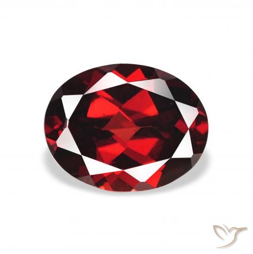 2.30ct Naturel Rouge foncé Grenat Almandin, ovale, VS
