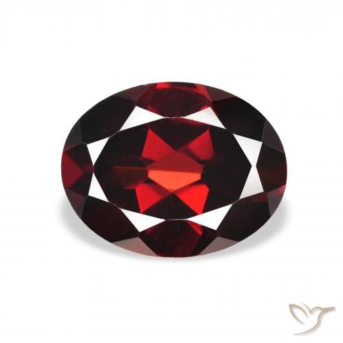 2.13ct Naturel Rouge foncé Grenat Almandin, ovale, VS