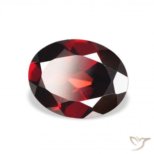 Grenat Almandin Rouge foncé naturelle ovale, 2.13 ct, VS
