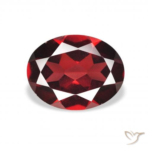 2.01ct Naturel Rouge foncé Grenat Almandin, ovale, VS