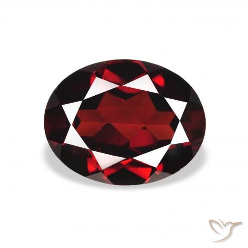2.14ct Naturel Rouge sang profond Grenat Almandin, ovale, VS