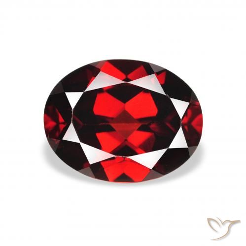 2.32ct Naturel Rouge foncé Grenat Almandin, ovale, VS