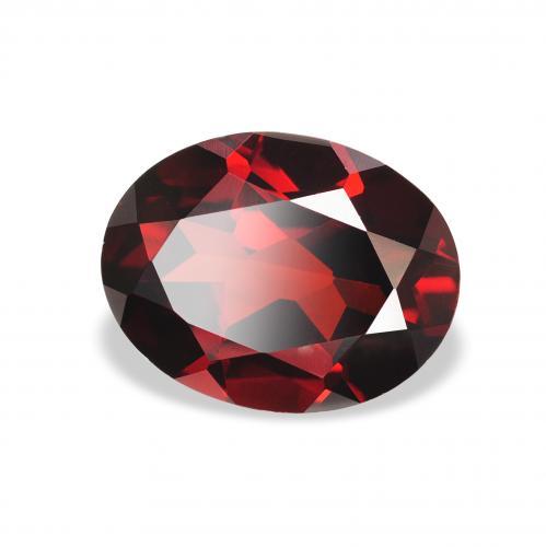 Grenat almandin Rouge foncé naturelle ovale, 2.22 ct, VVS-VS