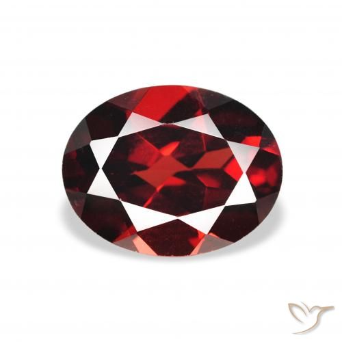 2.15ct Naturel Rouge foncé Grenat Almandin, ovale, VVS-VS