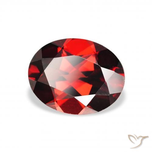 Grenat Almandin Rouge foncé naturelle ovale, 2.15 ct, VVS-VS