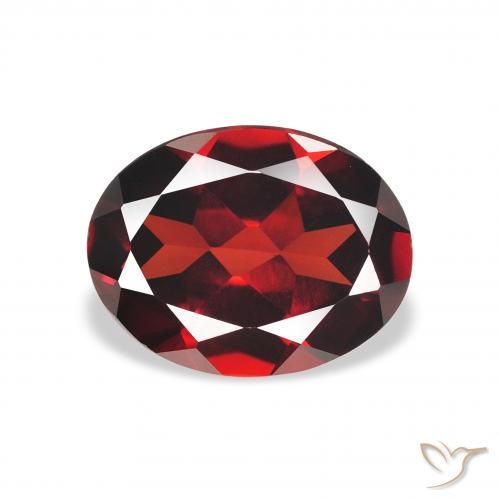 2.12ct Naturel Rouge foncé Grenat Almandin, ovale, VVS-VS