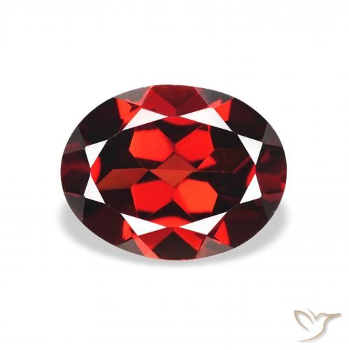 2.06ct Naturel Rouge foncé Grenat Almandin, ovale, VVS-VS