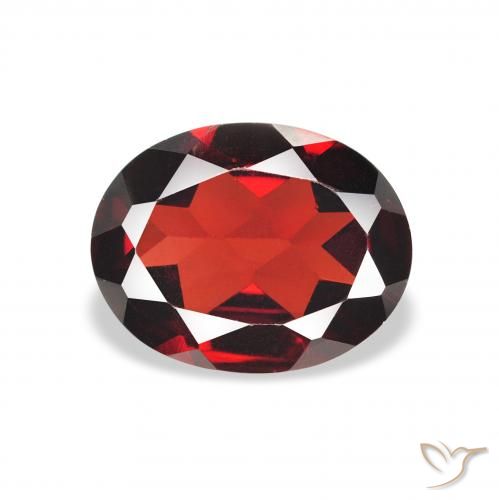 1.88ct Naturel Rouge sang profond Grenat Almandin, ovale, VVS-VS