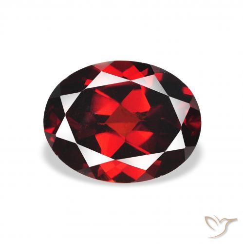 2.23ct Naturel Rouge foncé Grenat Almandin, ovale, VVS-VS