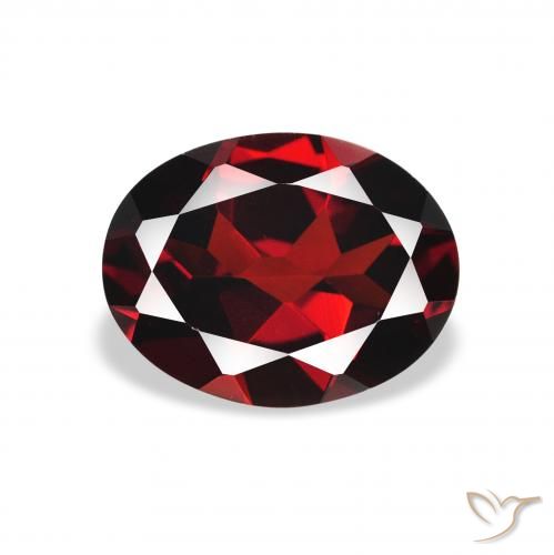 1.99ct Naturel Rouge foncé Grenat Almandin, ovale, VVS-VS