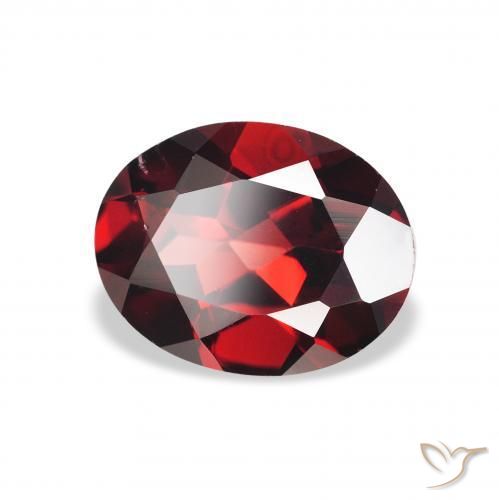 Grenat Almandin Rouge foncé naturelle ovale, 2.19 ct, VS