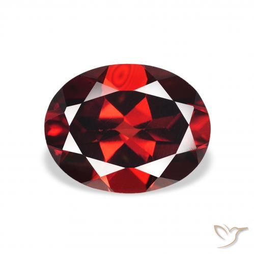 Grenat Almandin Rouge foncé naturelle ovale, 2.21 ct, VS