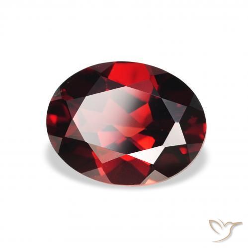 Grenat Almandin Rouge foncé naturelle ovale, 2.44 ct, VS