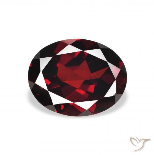 2.32ct Naturel Rouge foncé Grenat Almandin, ovale, VVS-VS