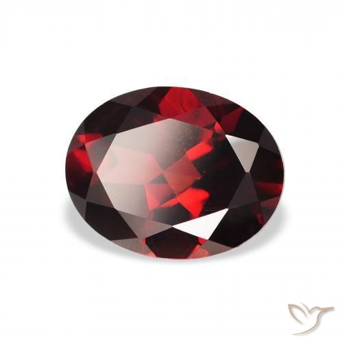 Grenat Almandin Rouge foncé naturelle ovale, 2.23 ct, VVS-VS
