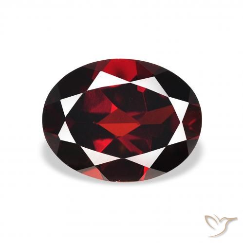 2.05ct Naturel Rouge foncé Grenat Almandin, ovale, VVS-VS