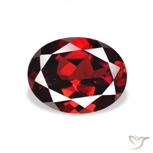 2.22ct Naturel Rouge foncé Grenat Almandin, ovale, VVS-VS