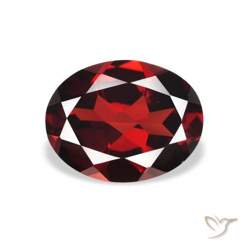 2.05ct Naturel Rouge foncé Grenat Almandin, ovale, VVS-VS