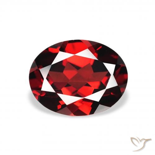 2.16ct Naturel Rouge foncé Grenat Almandin, ovale, VVS-VS