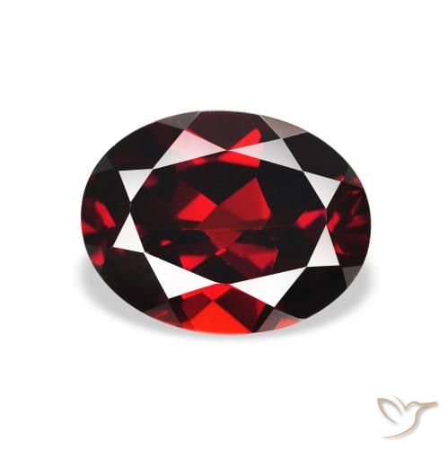 2.37ct Naturel Rouge foncé Grenat Almandin, ovale, VVS-VS