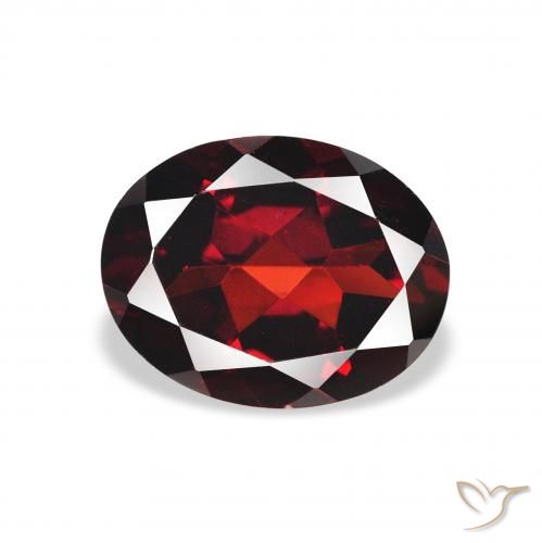 2.18ct Naturel Rouge foncé Grenat Almandin, ovale, VVS-VS