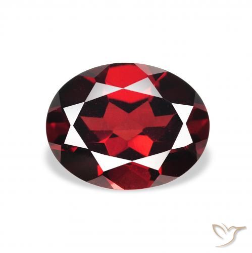 2.32ct Naturel Rouge foncé Grenat Almandin, ovale, VS