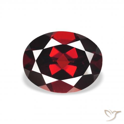 2.13ct Naturel Rouge foncé Grenat Almandin, ovale, VS