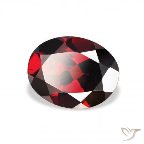 Grenat Almandin Rouge foncé naturelle ovale, 2.13 ct, VS