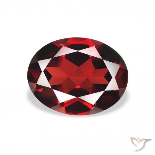 2.22ct Naturel Rouge foncé Grenat Almandin, ovale, VS