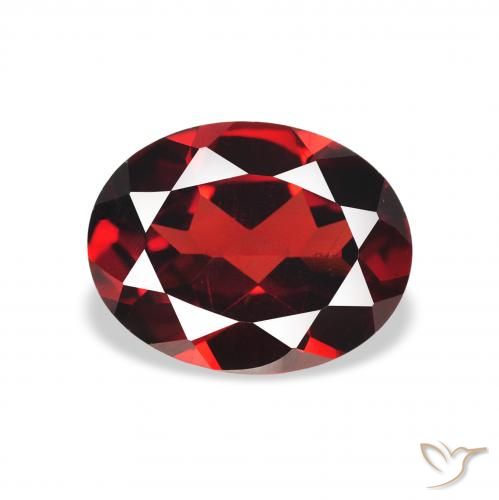 2.09ct Naturel Rouge foncé Grenat Almandin, ovale, VS