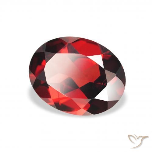 Grenat Almandin Rouge foncé naturelle ovale, 2.09 ct, VS