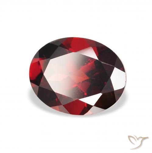 Grenat Almandin Rouge sang profond naturelle ovale, 2.19 ct, VS
