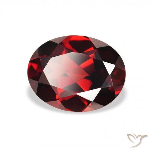 Grenat Almandin Rouge sang profond naturelle ovale, 2.15 ct, VS